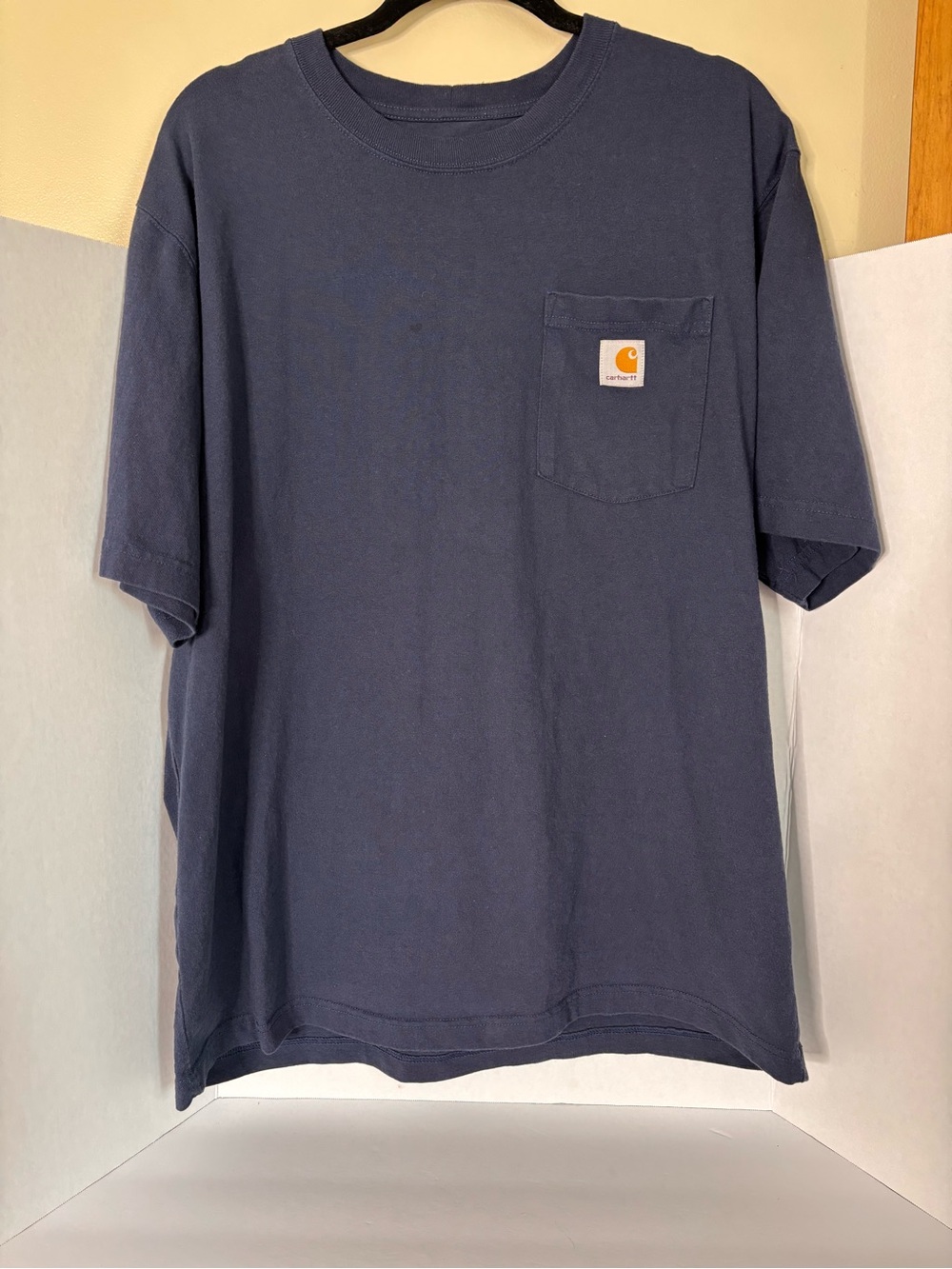 Carhartt Dark Navy Pocket Tee with Logo Patch